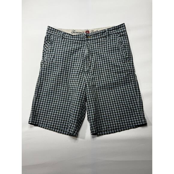 Tommy Bahama Paradise Nation Men's Blue Checkered Chino Shorts - Size 34x10 - Picture 1 of 4